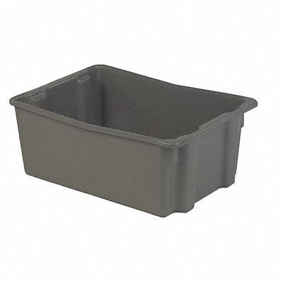 Stk and Nest Ctr Gray Solid Polyethylene