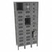 Box Lockr Ventilated 3 Wide 6 Tier Gray