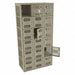 Box Lockr Ventilated 3 Wide 6 Tier Sand