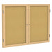 Enclosed Bulletin Board Cork 36x48 In.