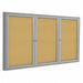 Enclosed Bulletin Board Cork 96x48 In.