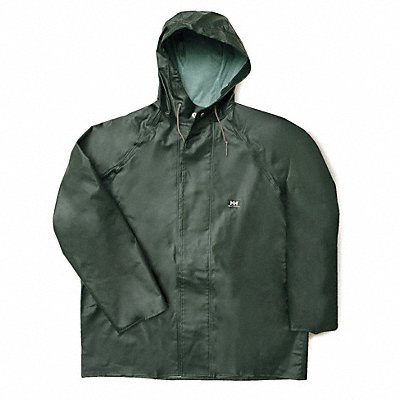 Rain Jacket with Hood Green XL