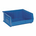 F0607 Hang and Stack Bin Blue PP 7 in