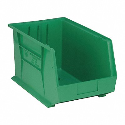 F0609 Hang and Stack Bin Green PP 10 in