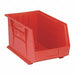 F0609 Hang and Stack Bin Red PP 10 in