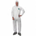 Hooded Coverall w/Boots White M PK50