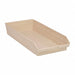 F0624 Shelf Bin Ivory Polypropylene 4 in