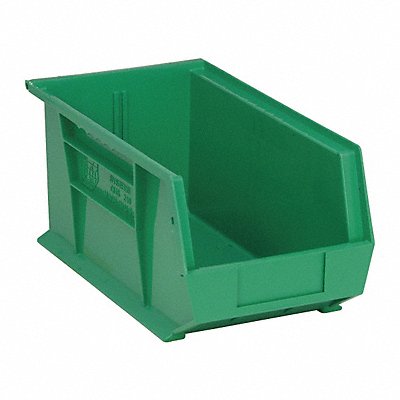 F0605 Hang and Stack Bin Green PP 7 in