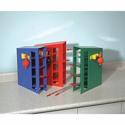 Magnetized Pipette Rack 1x4 Blue