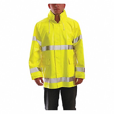 Flame Resist Rain Jacket Yellow/Green S