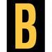 Reflective Letter Label B 2-1/2in H PK25