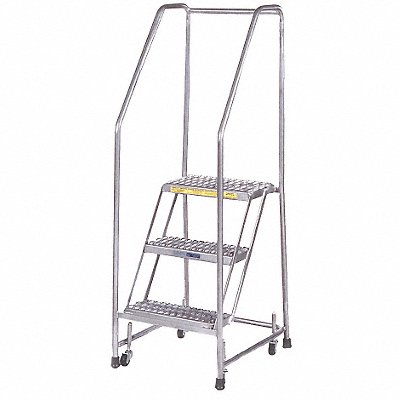 Rolling Ladder T304 Steel 28-1/2 in.H