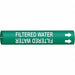 Pipe Mrkr Filtered Water 7/8in H 7/8in W