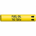 Pipe Marker Fuel Oil 7/8 in H 7/8 in W
