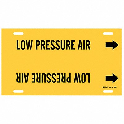 Pipe Mrkr Low Pressure Air 10in H 24in W