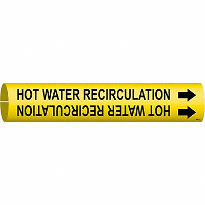 Pipe Marker Hot Water Recirculation