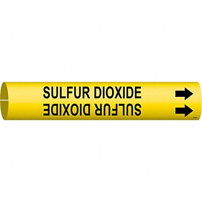 Pipe Marker Sulfur Dioxide 2 13/16in H