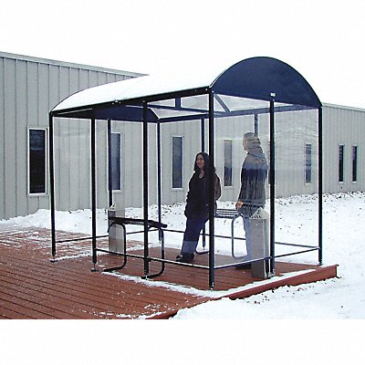 Smoking Shelter 84 inx95 inx206 in Domed