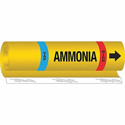 Pipe Marker Ammonia 26 in H 12 in W