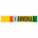 Pipe Marker Ammonia 4 in H 24 in W