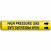 Pipe Markr High Pressure Gas 2in H 2in W