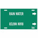 Pipe Marker Rain Water 8 in H 16 in W