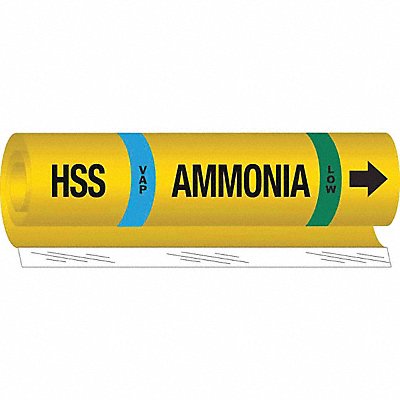 Pipe Marker Ammonia 26 in H 12 in W