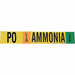 Pipe Marker Ammonia 2 1/4 in H 14 in W