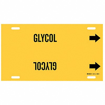 Pipe Marker Glycol 9 5/16 in H 32 in W