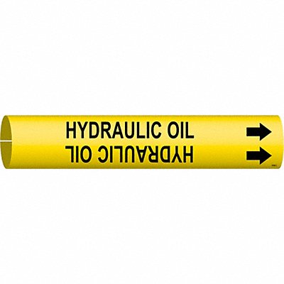 Pipe Marker Hydraulic Oil 2 in H 2 in W