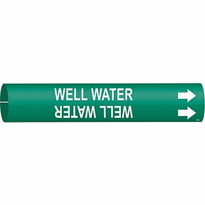 Pipe Marker Well Water 2 in H 2 in W