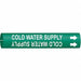 Pipe Mrkr Cold Watr Sply 7/8in H 7/8in W