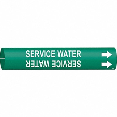 Pipe Marker Service Water 2 13/16in H