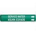 Pipe Marker Service Water 2 13/16in H