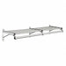 Coat Rack 1 Shelf 48 In W Satin Aluminum