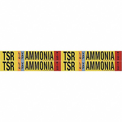 Pipe Marker Ammonia 1 1/8in H 7in W