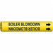 Pipe Mrkr Boilr Blow Dwn 7/8in H 7/8in W