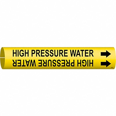 Pipe Marker High Pressure Water 7/8in H