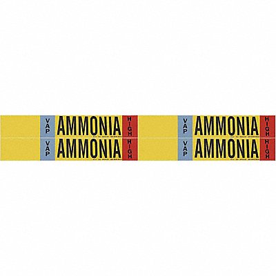 Pipe Marker Ammonia 1 1/8in H 7in W