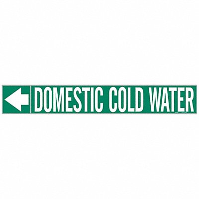 Pipe Mrkr Domestic Cold Water 1in H