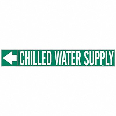 Pipe Mrkr Chilled Watr Supply 1in H