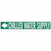 Pipe Mrkr Chilled Watr Supply 1in H