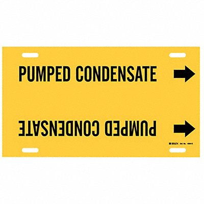 Pipe Mrkr Pumped Condnsate 10in H 24in W