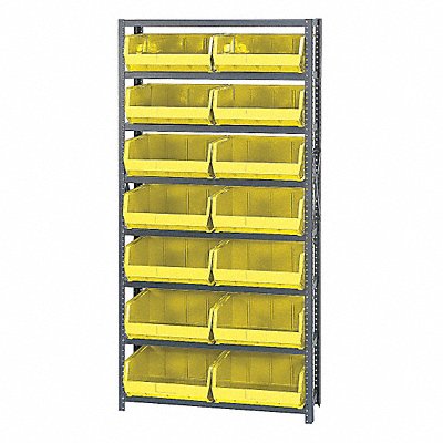 E1500 Bin Shlvng 12inx75inx36in Yellow