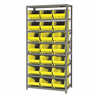 E1501 Bin Shlvng 18inx75inx36in Yellow