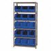 E1502 Bin Shlvng 18inx75inx36in Blue