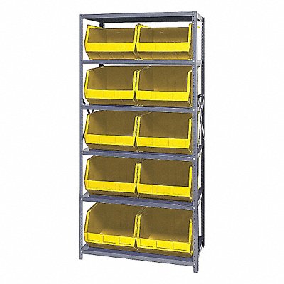 E1504 Bin Shlvng 18inx75inx36in Yellow