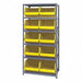 E1504 Bin Shlvng 18inx75inx36in Yellow