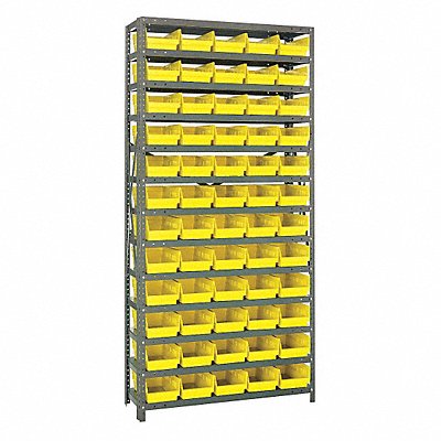 E1516 Bin Shlvng 18inx75inx36in Yellow