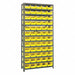 E1516 Bin Shlvng 18inx75inx36in Yellow